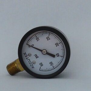 Accutek Pressure Gauge - 0 To 60 PSI